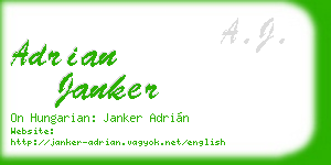adrian janker business card